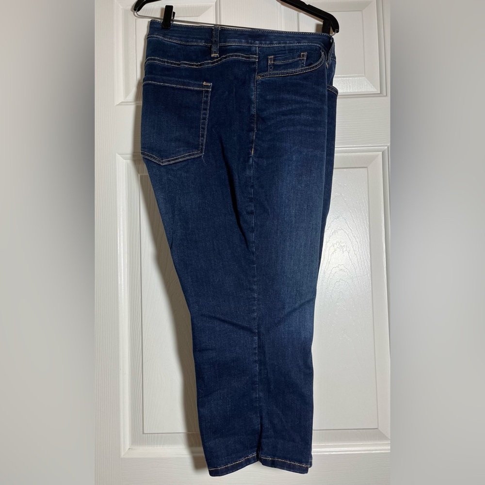 Lane Bryant Dark Wash Ankle Jeans Plus Size 18